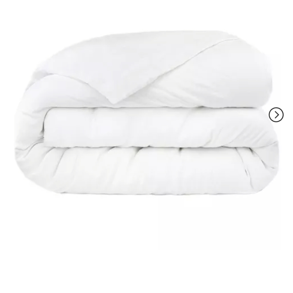 BOKSER HOME 100% French Linen Duvet Cover in white twin XL